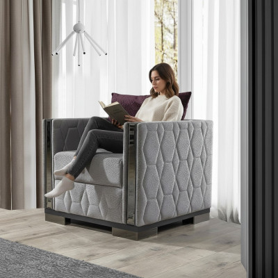 Fauteuil Eenpersoons meubels Woonkamer Bank Bank Ontspanning Spiegel Elementen