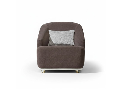 Fauteuil Eenpersoons 1-zits Bank Bank Woonkamer Meubels Metaal met Textiel