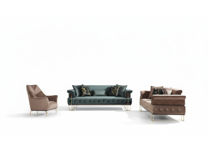 Bankstel Bankstel Bankstellen Fauteuil 3+3+1 zitsstoffen Modern