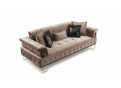 Luxe driezits bruine bank 3-zitsbanken Modern designmeubilair