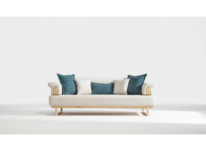 Luxe driezits witte bank 3-zits bankstellen design modern design meubels