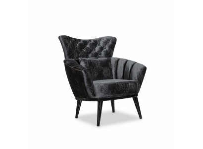 Meubelontwerp Fauteuil Modern Ontwerp Fauteuil Textiel Woonkamer zwart