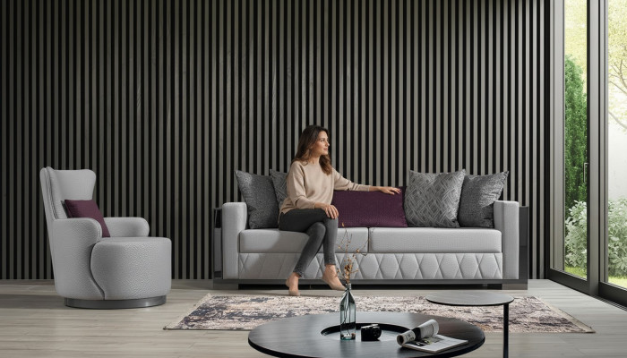 Moderne luxe bankstel bankstel banken fauteuils 3+1 zits stof design