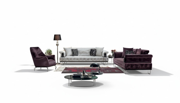 Luxe set bankstel 3+3+1 zitsbank bank banken fauteuils hout met metaal