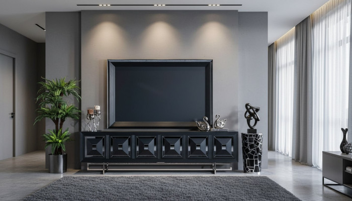 Woonkamer tv-meubel tv-standaard kast lage tv-tafel nieuw zwart --> Woonkamer tv-meubel tv-standaard kast lage tv-tafel nieuw zwart