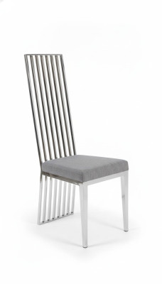 Eetkamerstoel grijs luxe stoel metaal met textiel stoelen stijl modern