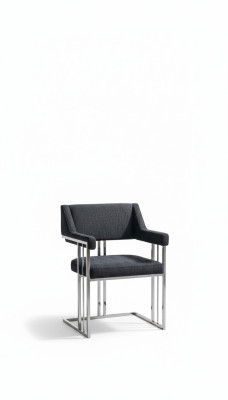 Eetkamerstoel Luxe Metaal met Textiel Stoelen Stijl Modern Armstoel