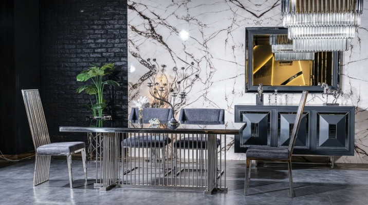 Eetkamer set tafel en 4 stoelen Eettafel Eettafelgroep Eettafelset Stoel