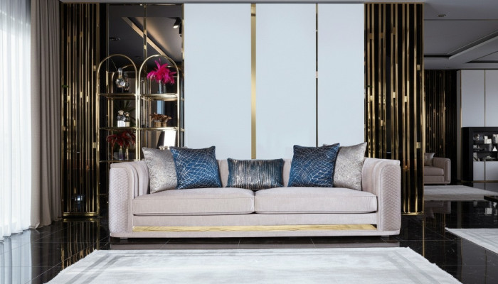 Bankstel 3-zitsbank Bankstel Bekleding Moderne bankstellen Driepersoons