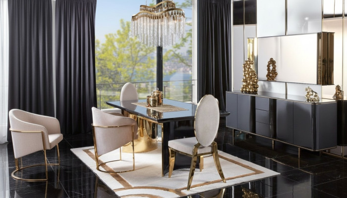 Eetkamertafel Eettafel 4x Stoel Set Tafels Stoelen Dressoir Set