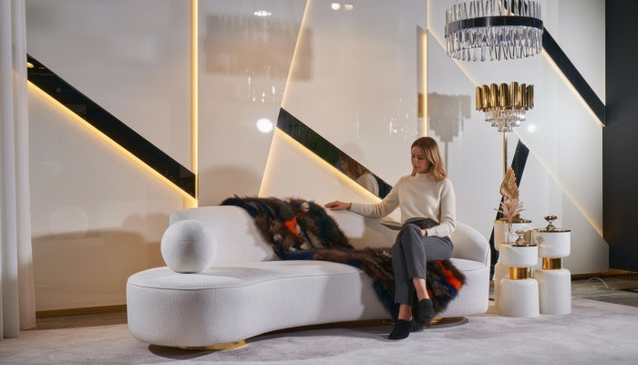 Luxe driezitsbank 3-zitsbanken Zitontwerpmeubels Banken wit