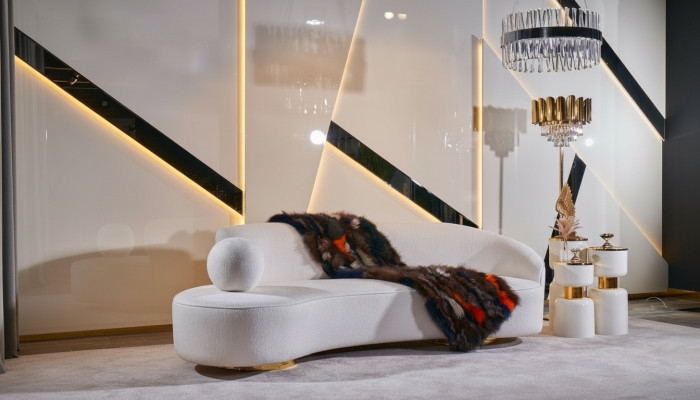 Luxe driezitsbank 3-zitsbanken Zitontwerpmeubels Banken wit