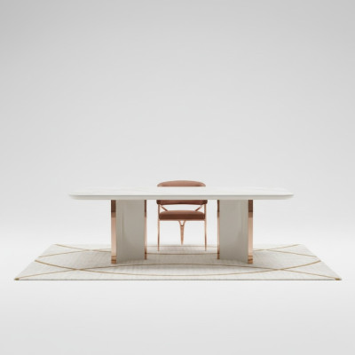 Luxe tafels Eetkamertafel Eetkamer Modern Goud Roestvrij staal Direct
