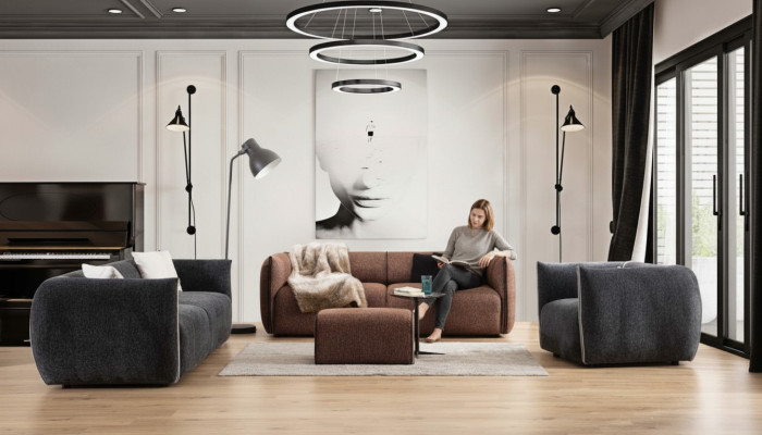 Sofagarnituur Bankstel Set 4+3+1 Zit Meubelgroep Garnituur Sets 3-delig Nieuw