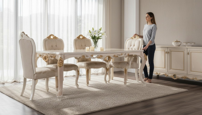 Stel stoelen groep eetkamerstoel houten stoel eetkamer 4x stoel meubels stijl leuning