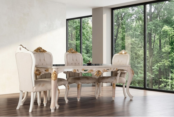 Stel stoelen groep eetkamerstoel houten stoel eetkamer 4x stoel meubels stijl leuning