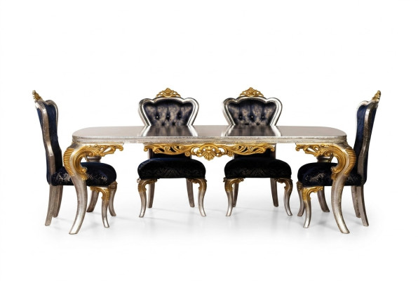 Eetkamer Eettafel 4x Stoel Groep Garnituur Hout Tafel Tafels Stoelen Stoel Set