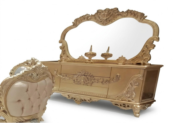 Dressoir Spiegel Luxe Groep Ladenkast Set Ladenkast Kasten Dressoirs Goud