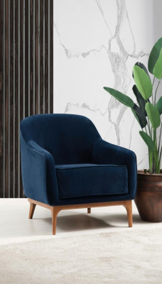 Luxe fauteuil zits woonkamer 1 zit polyester stof Moderne stijl Nieuw