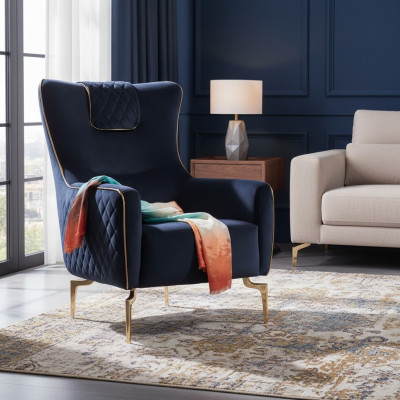 Sofa fauteuil Luxe 1 zits bekledingstoel designer textiel zitstof modern