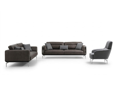 Sofa set Bankstel Bankstel Banken 3+3+1-zits Fauteuil Modern Polyester Driepersoons