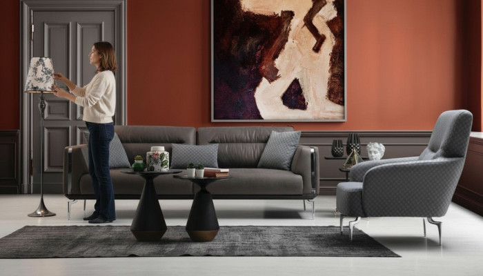 Luxe bankstel bankstel Bankstel Banken 3+1 zits fauteuil Modern Polyester Nieuw