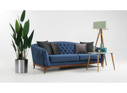 Luxe bankstel ontwerp driezits moderne bank blauw bankstel meubels bekleding loft nieuw