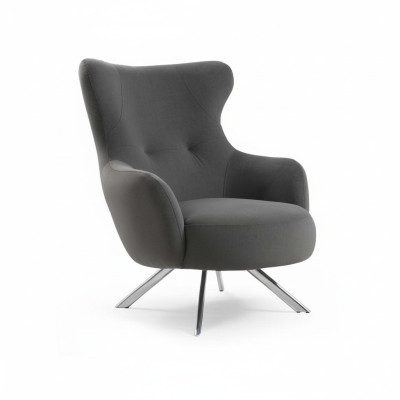 Fauteuil Ohrensessel Luxe 1-zits Zitsontwerperstof Modern