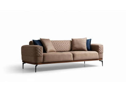 Luxe bankstel design driezits moderne bank taupe bank meubels gestoffeerde loft nieuw
