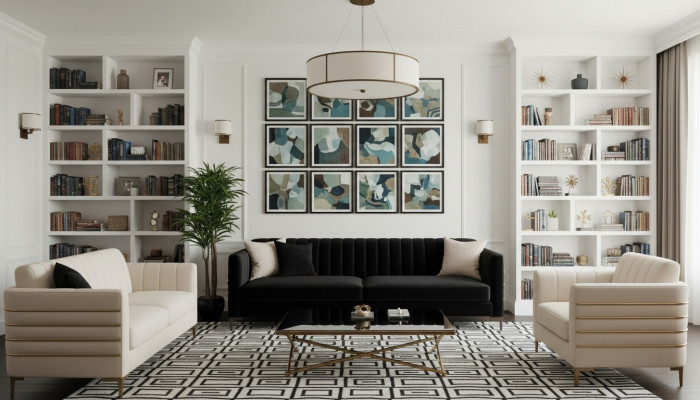 Sofa set Complete zitgroep Bank 3+3+1 zit Fauteuil Stof Bank Banken Nieuw