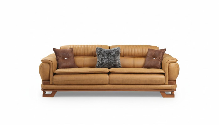 Driezitsbank Driezits bank 3-zits bankstellen Design woonkamer kunstleer