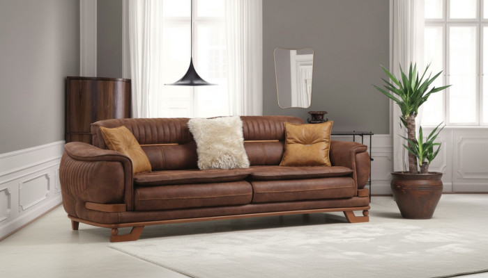 Luxe driezitsbank driezitsbank 3-zitsbank design woonkamer kunstleer