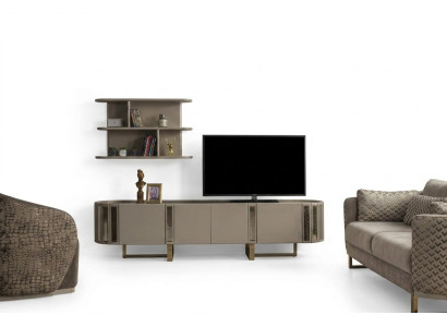 Woonwand rtv Lowboard planken set tv standaard dressoir ladekast woonkamer
