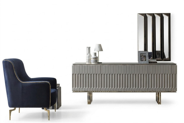 Garnituur dressoir spiegel commode kast ontwerper luxe kasten commodes set