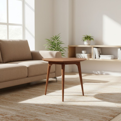Tafel Bijzettafel Tafels Koffietafel Houten Tafel Bruin Hout Luxe Meubels Nieuw