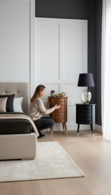 Kast Ladekast Nachtkastje Kasten Klassieke luxe commodes Slaapkamer Nieuw