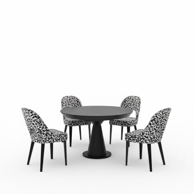 Eetkamerstoel Stoel Fauteuil Zits 1 Zit Clubsessel Stof Modern Eetkamer Hout