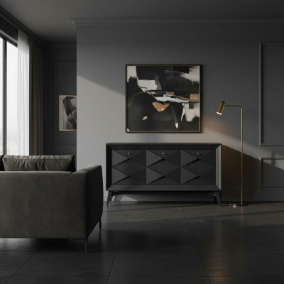 Luxe dressoir kast dressoir grijs klassieke dressoirs eetkamer kasten hout