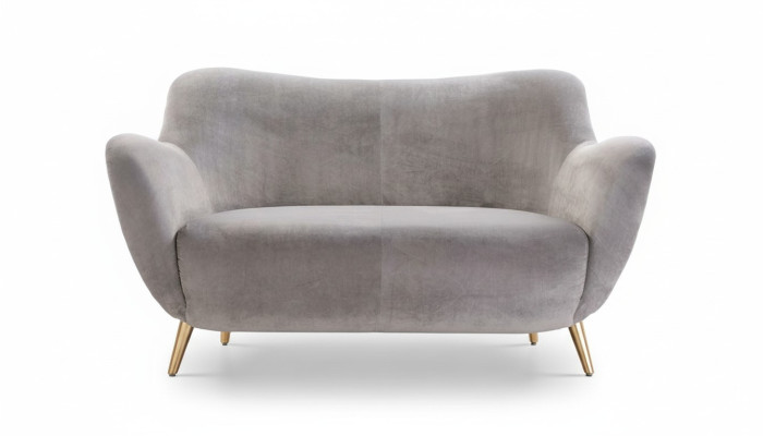 Tweezitsbank 2-zitsbanken Stof Woonkamer Polyester Modern Grijs Luxe Nieuw Tweezitsbank 2-zitsbanken Stof Woonkamer Polyester Modern Grijs Luxe Nieuw