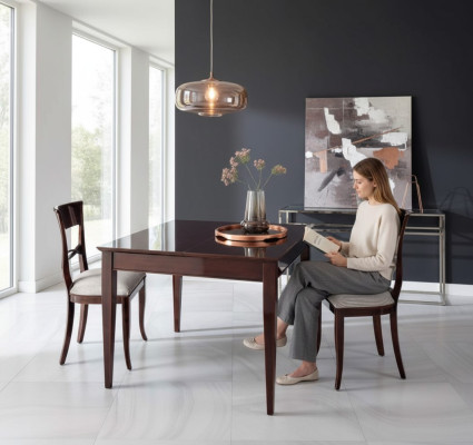 Eettafel Eettafel Hoogglans Tafel Hout Eethoek Eetkamer Uittrekbaar Nieuw