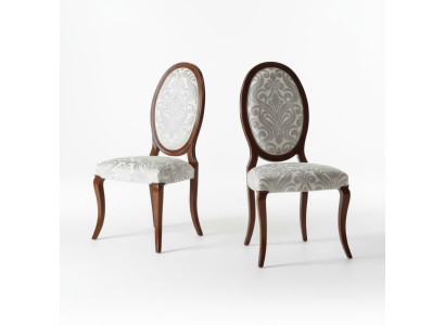 Luxe eetkamerstoel stoel keukenstoel eetkamerstoelen stof zits hout bruin