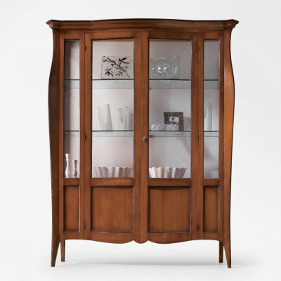 Vitrinekasten Vitrinekast Hout Glas Meubels Woonkamer Klassieke dressoir