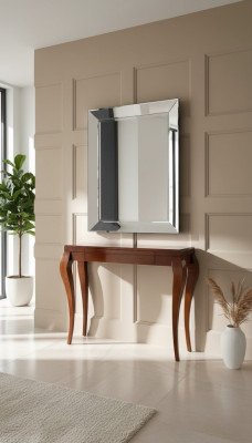 Bruine console tafel bijzettafel houten meubels nieuw