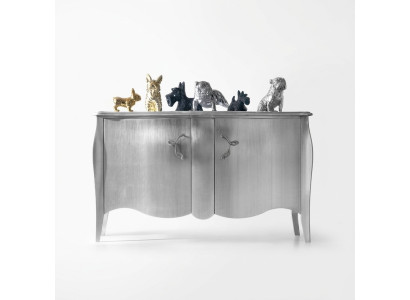 Zilveren dressoir kast dressoir kasten houten luxe meubels zilver
