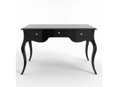 Zwarte bureau kantoorstijl tafel bureau's barok rococo houten tafels.