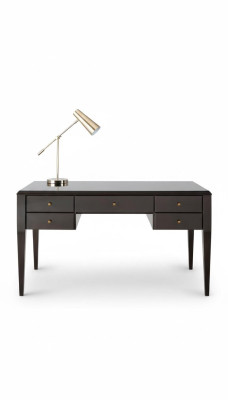 Schrijftafel Bureau Kantoor Kantoortafel Computertafel Hout Luxe Bruin Design