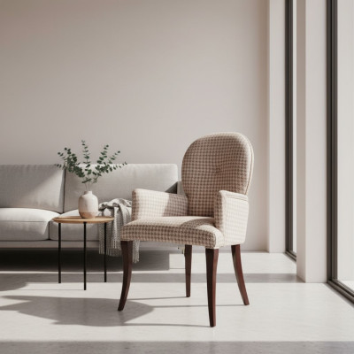 Fauteuil eetkamerstoel Stoel Zitter Eetkamerstoelen Zit Hout Grijs Barok Luxe