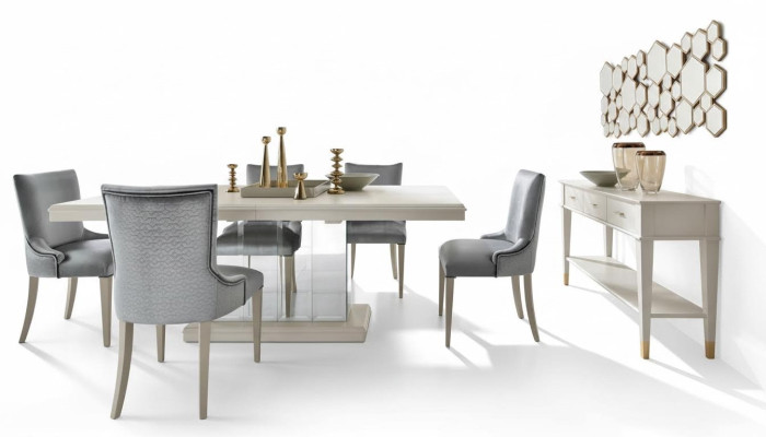 Tafelzuil eetkamertafel eetset eettafel stoel eetgroep stoelen 6-delig.