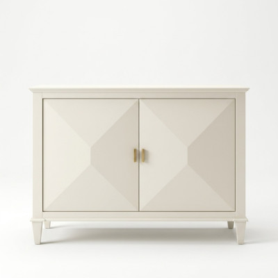 Kast Ladenkast Houten Luxe Dressoir Woonkamer Meubel Beige Kast