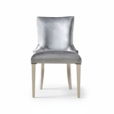 Eetkamerstoel Stoel Fauteuil Zitter Eetkamerstoelen Hout Modern Luxe Zilver